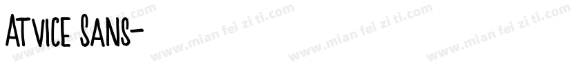 Atvice Sans字体转换